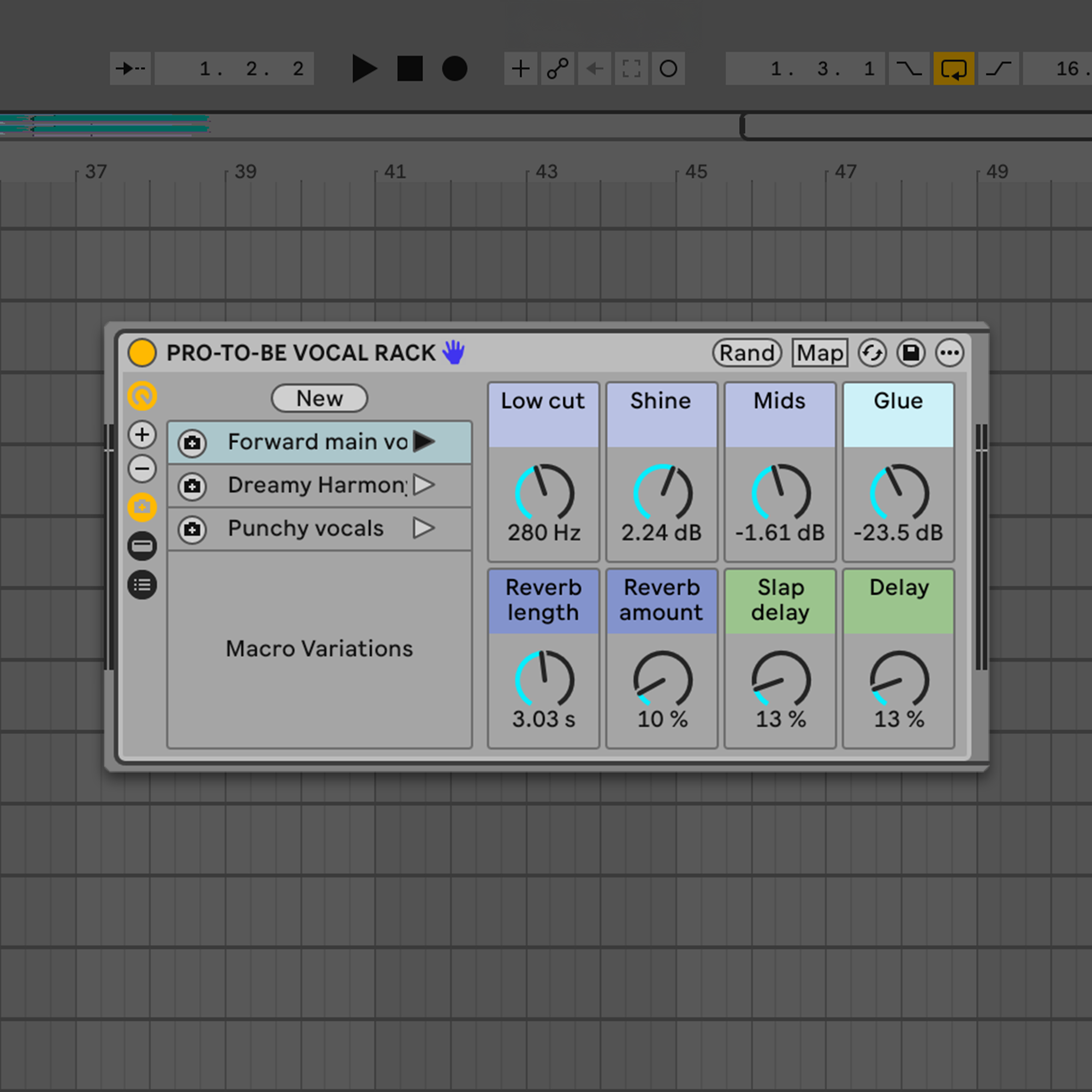 pro-to-be vocal template